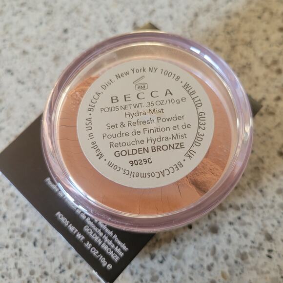 BECCA Hydra-Mist Set & Refresh Powder Golden Bronze .35oz✨️NEW✨️Discontinued✨️ - Picture 2 of 11